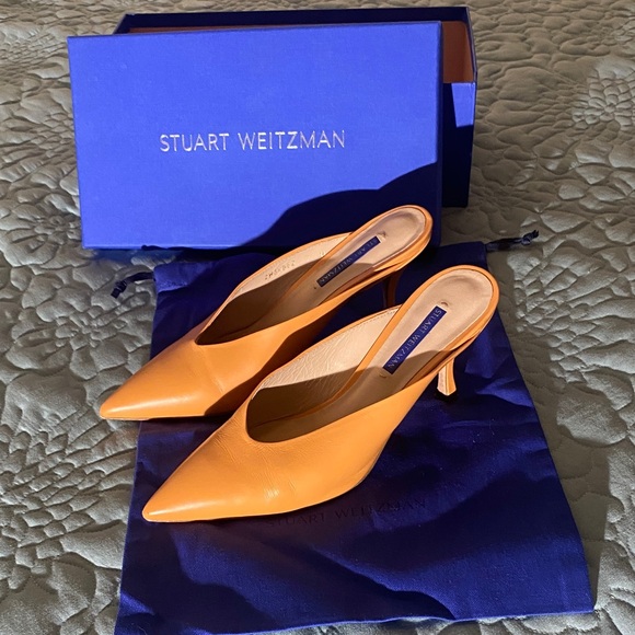Stuart Weitzman Shoes - Stuart Weitzman Vibrant Orange Heels